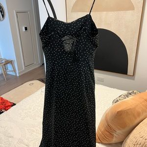 Zara polka dot midi dress